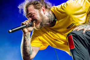 Post Malone on stage Rock Werchter festival