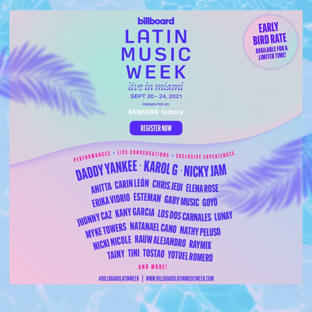 Billboard Latin Music Week 2021 Headliners Announced