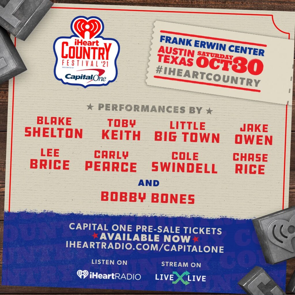 Blake Shelton, Toby Keith, Little Big Town & More to Headline iHeartCountry Festival