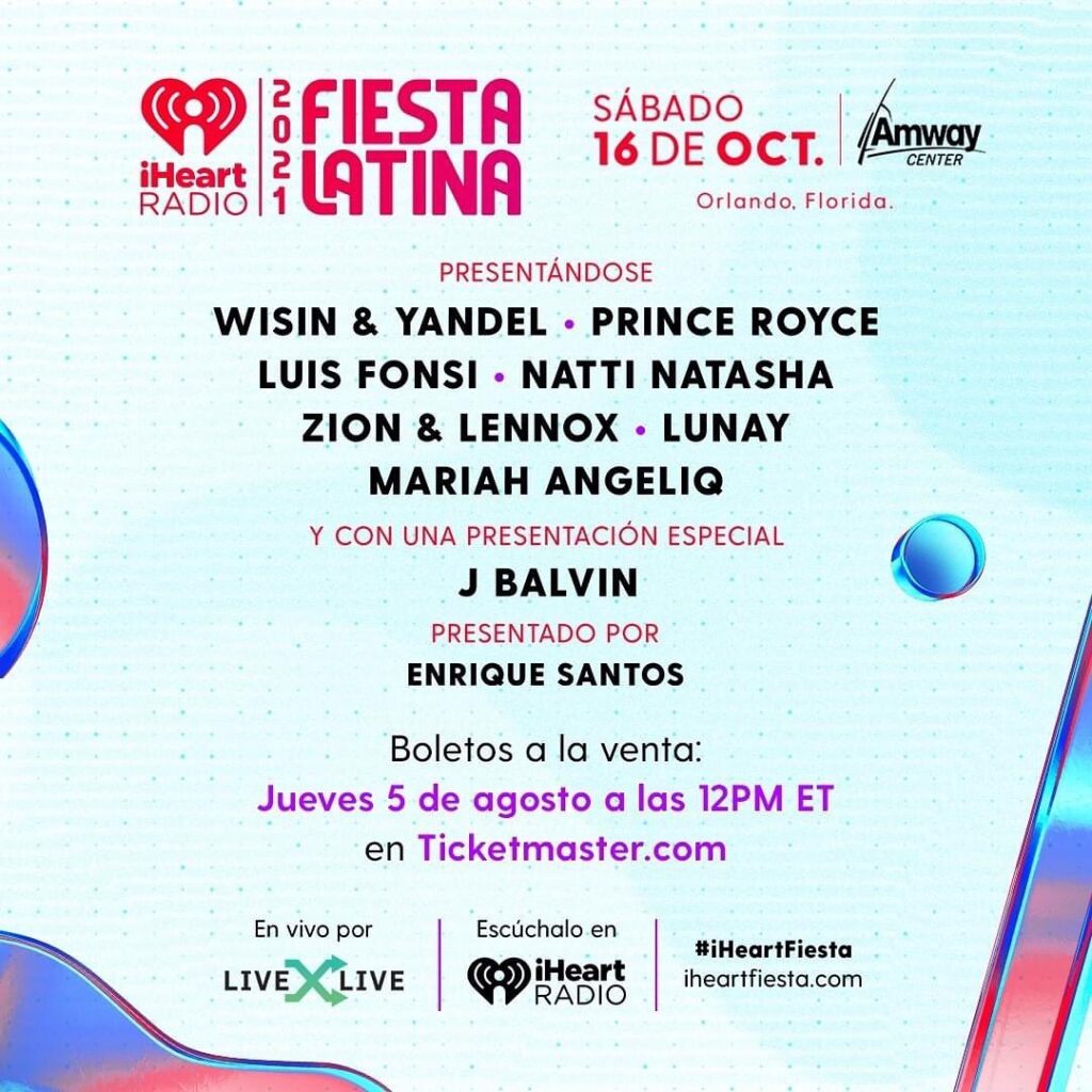 iHeartRadio Fiesta Latina Makes Return For 2021