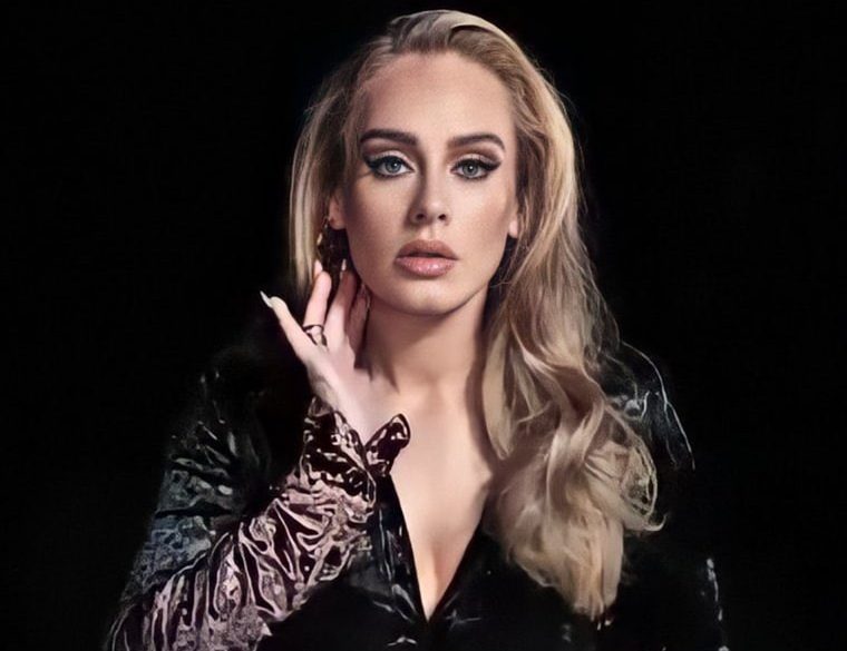 Portrait of English singer-songwriter Adele