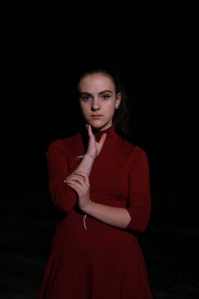 To show her face for this article "Julianna Joy's New Track "BLOODRUNSOUT"