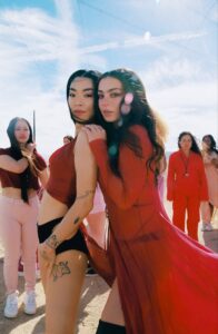 Charli XCX and Rina Sawayama for the "Beg For You" Music Video