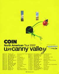 COIN Announce their "Uncanny Valley" Tour  (July 12 - October 7)