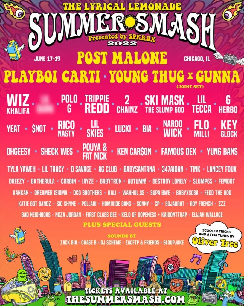Post Malone, Playboi Carti, Young Thug Set to Headline Summer Smash Fest