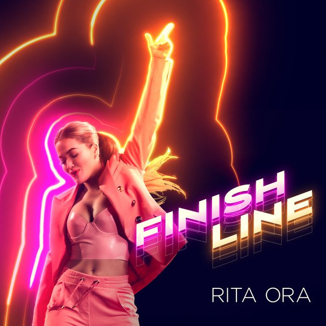 Rita Ora finish line