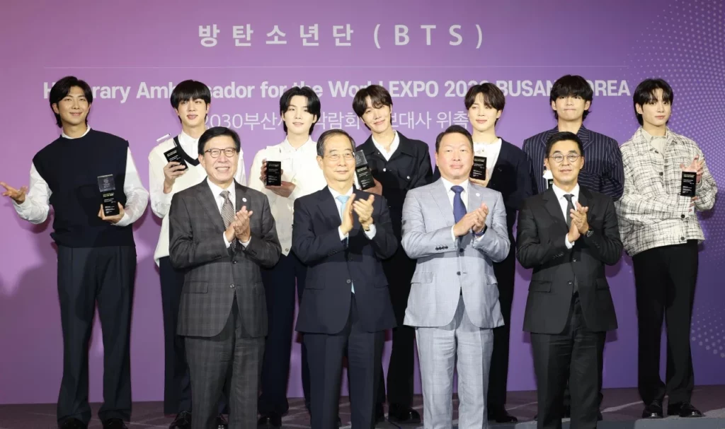 BTS Are Busan Ambassadors for 2030 World Expo