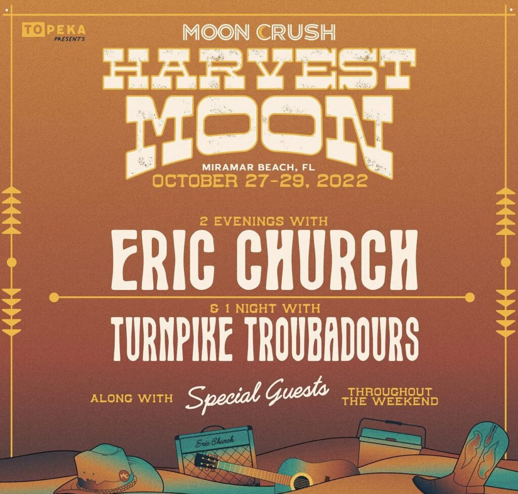 Eric Church to Headline Moon Crush Harvest Moon 2022