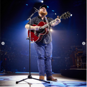 Luke Combs Performing on stage