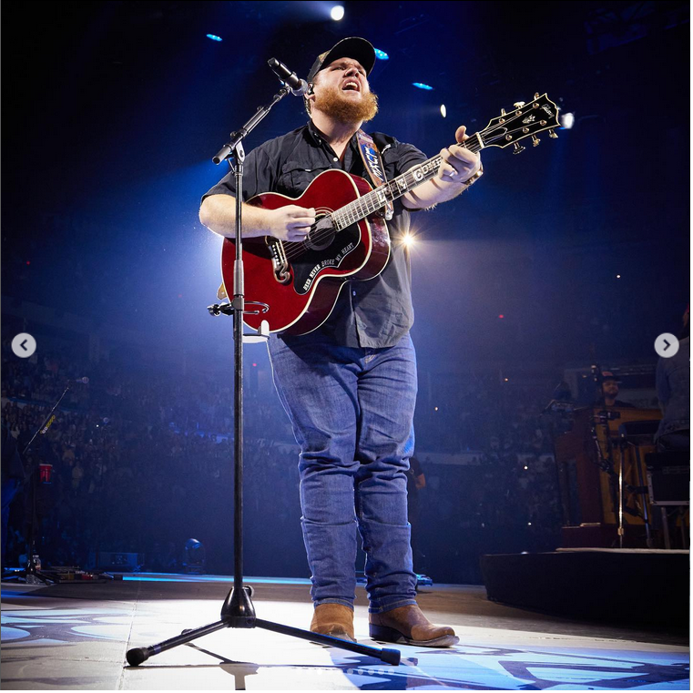 Luke Combs Performing on stage