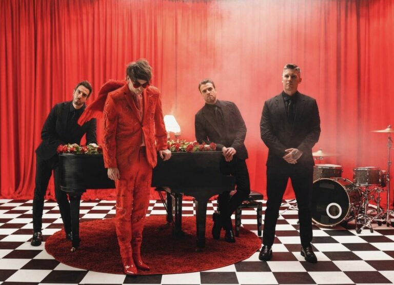 All Time Low on the set of their music video for Modern Love.