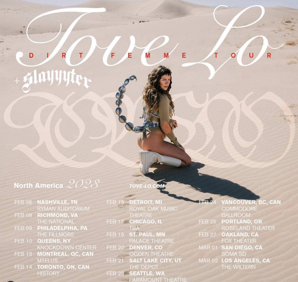 Official announcement for TOVE LO America tour dates