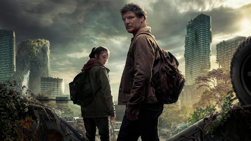 Joel and Ellie in TV series, The Last of Us