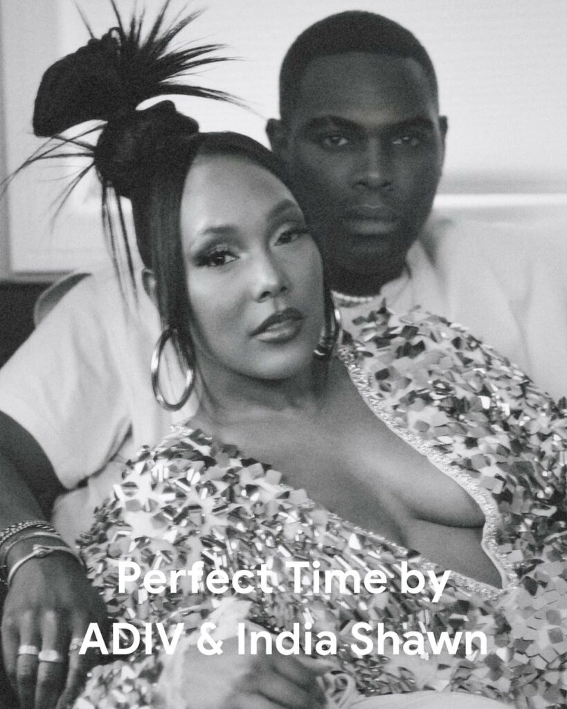 ADIV and India Shawn are a charming duet on “Perfect Time” which marks the lead single from ADIV’s forthcoming EP Liberty dropping this Fall.