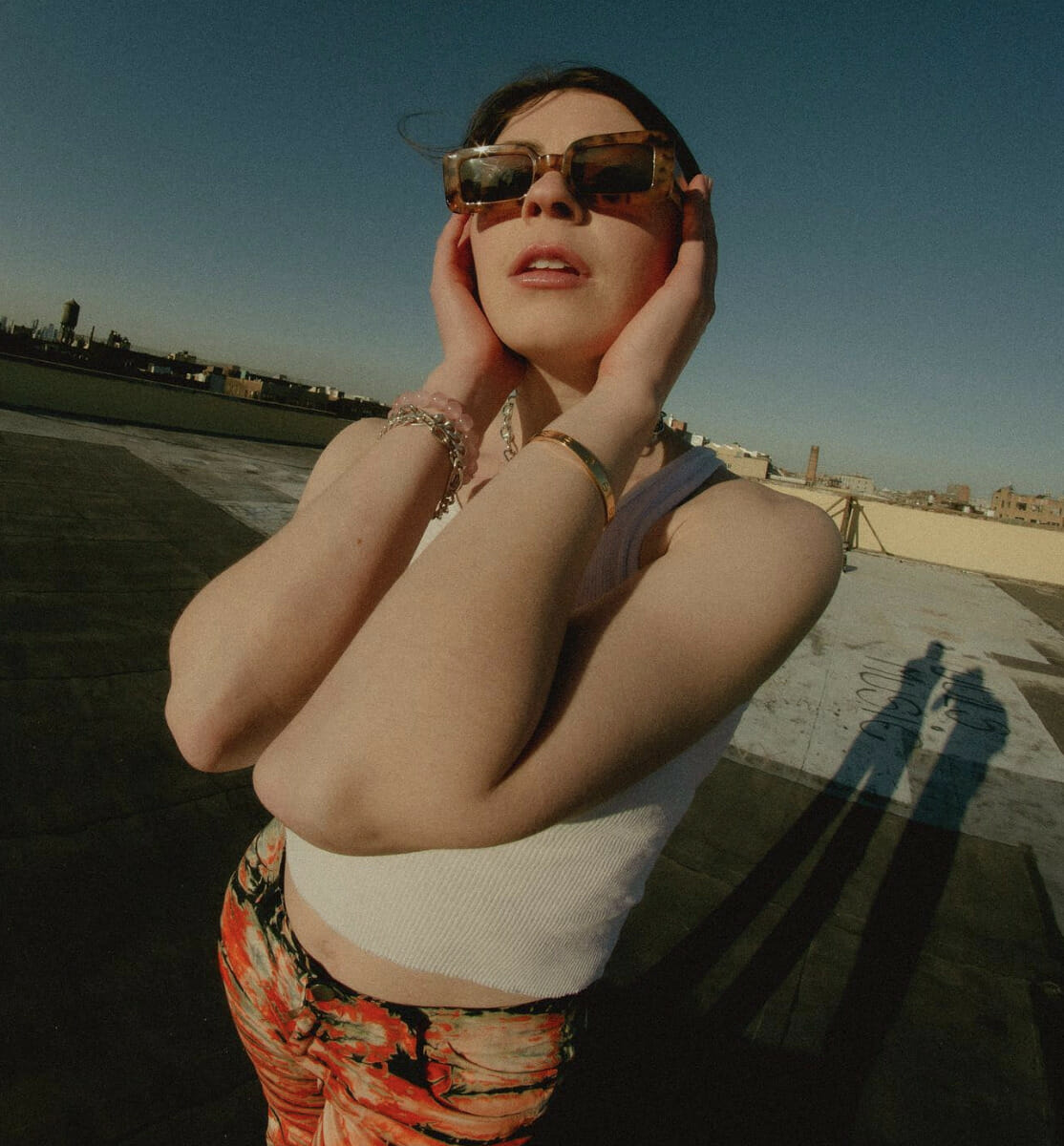 Anna Shoemaker posing with sunglasses