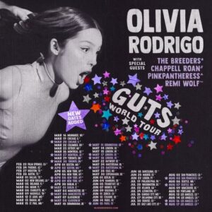 new dates Olivia Rodrigo GUTS world tour