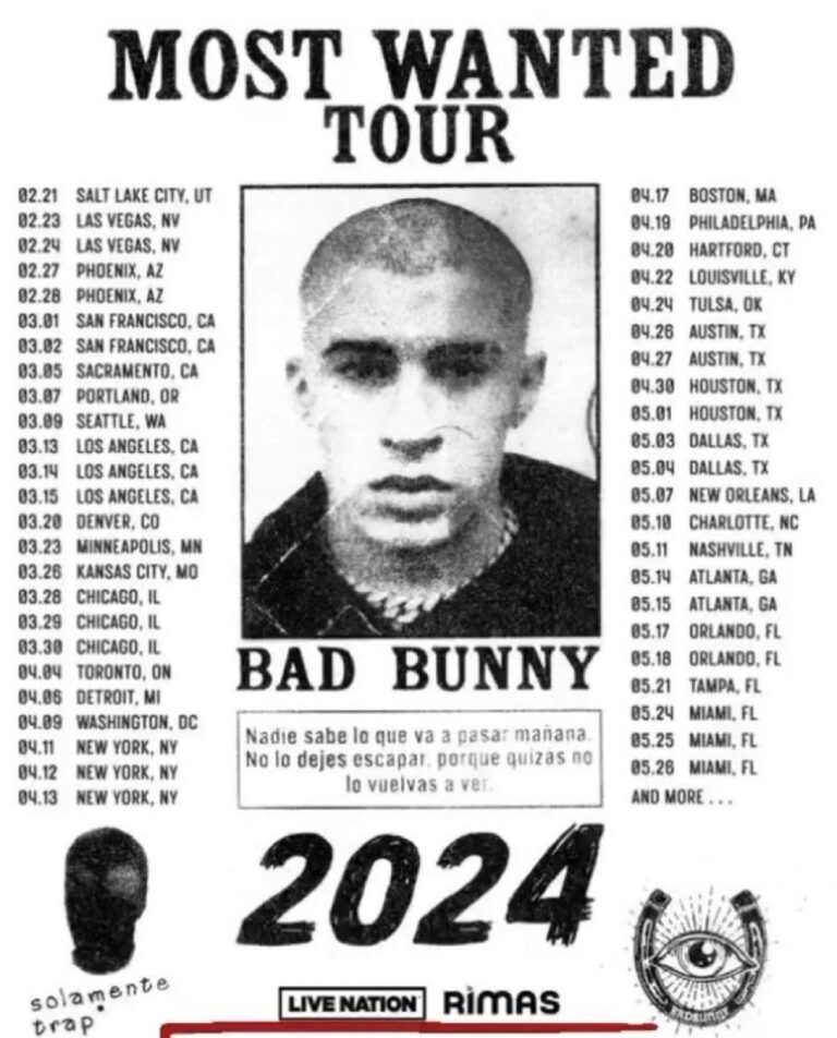 Bad Bunny Announces 'Most Wanted' 2024 Tour