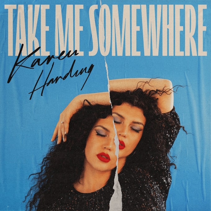 karen harding 'take me somewhere' album cover art