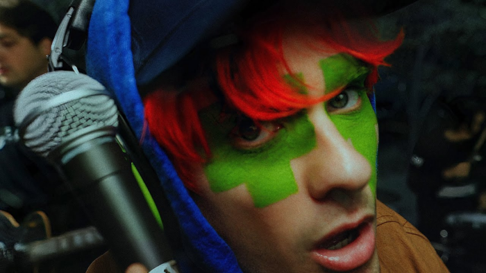 Waterparks Awsten Knight in the Sneaking Out Of Heaven music video