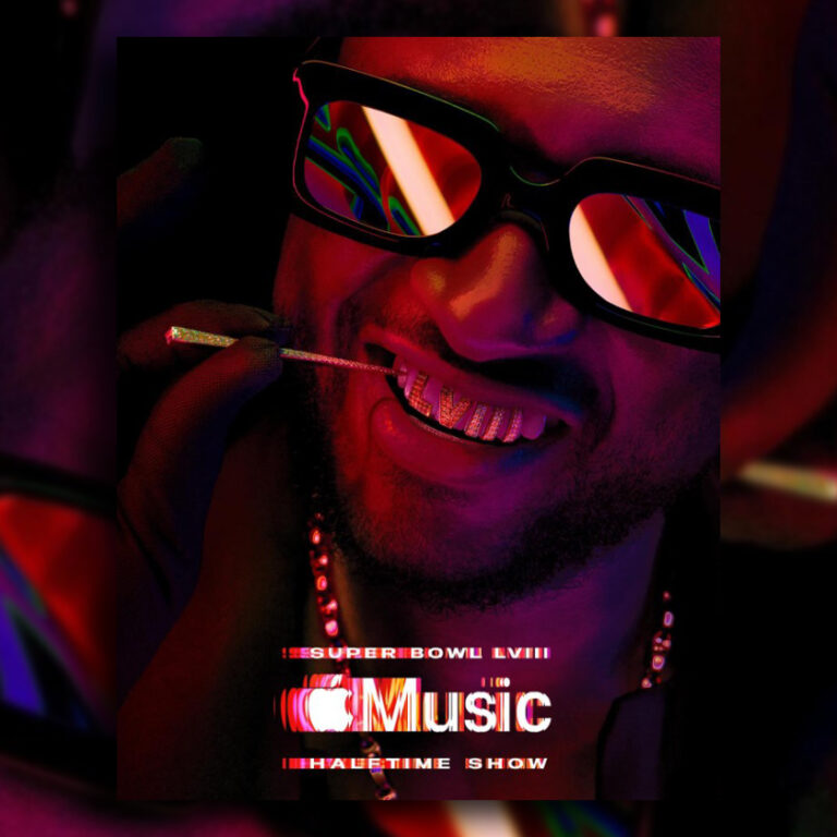 The official poster for Usher's halftime show at Super Bowl LVIII. Taken from @usher on Instagram.