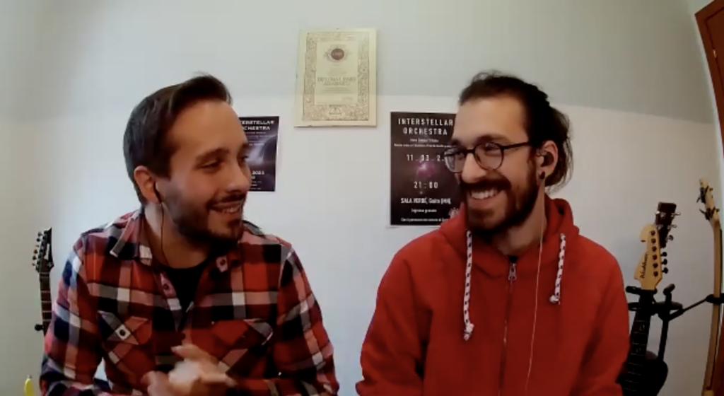 Interstellar Orchestra: interview with Marco Benato (left) and Paolo Negri (right)