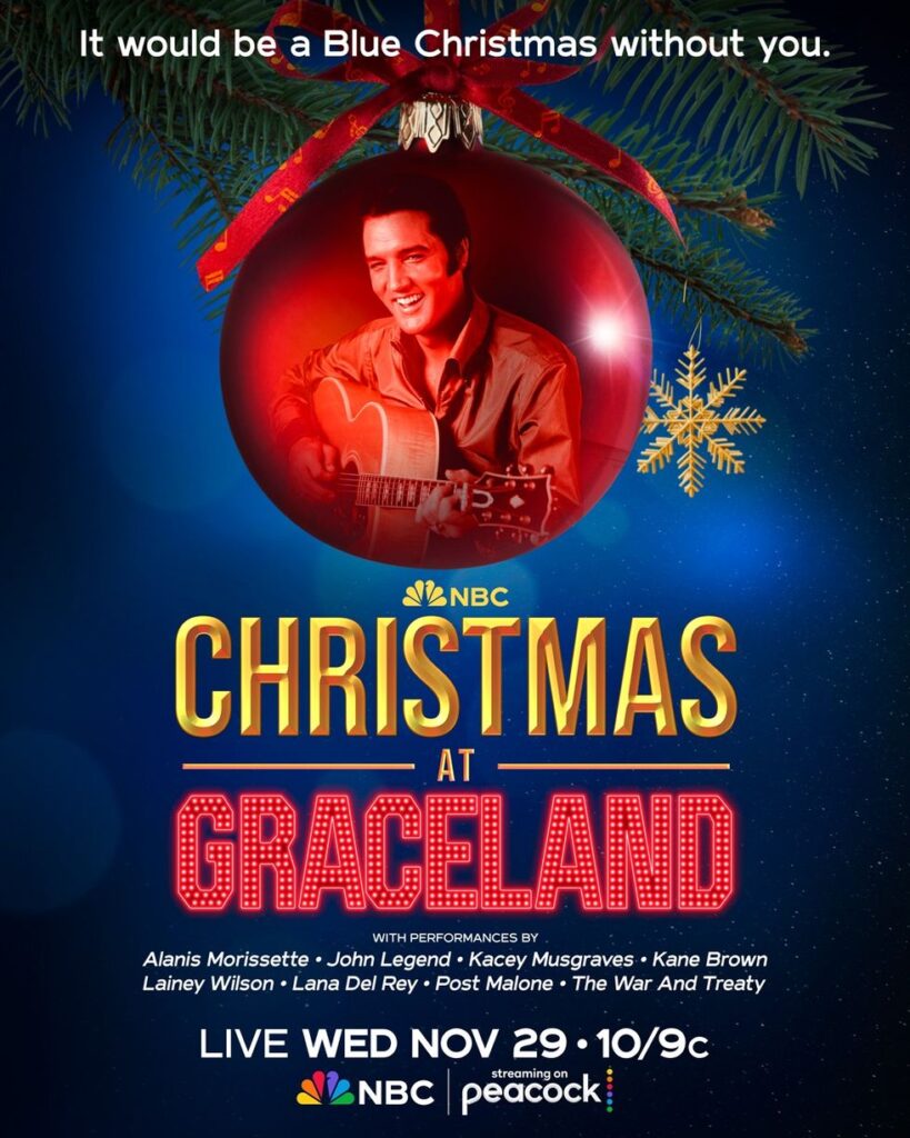 Lana Del Rey Leads The Extravaganza at NBC's "Christmas At Graceland