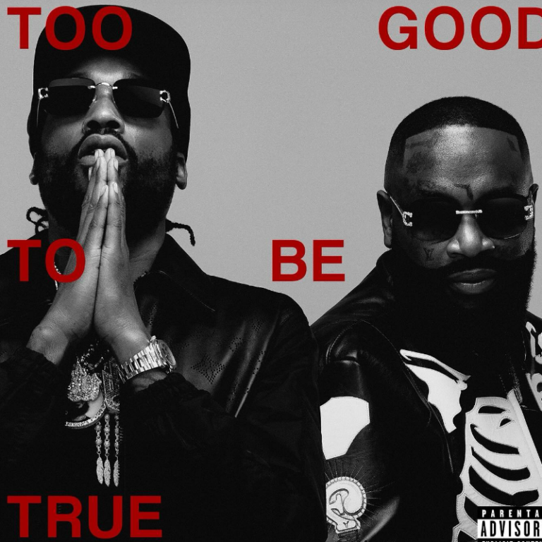 The cover art for Rick Ross & Meek Mill's collaborative album, 'Too Good To Be True.'