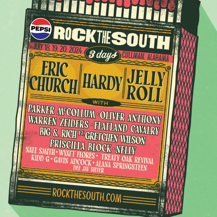 Eric Church, Jelly Roll and Hardy Headline Rock the South • Music Daily