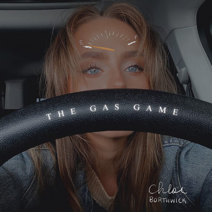 Chloe Borthwick's "the gas game" single art.