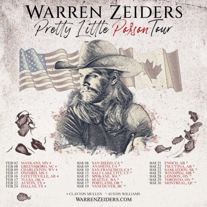 Warren Zeiders Launches 2024 Pretty Little Poison Tour • Music Daily