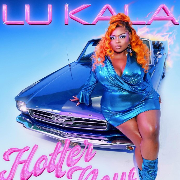 The cover art for Canadian-Congolese singer Lu Kala's "Hotter Now," her first release since her feature on Lotto's "Lottery."