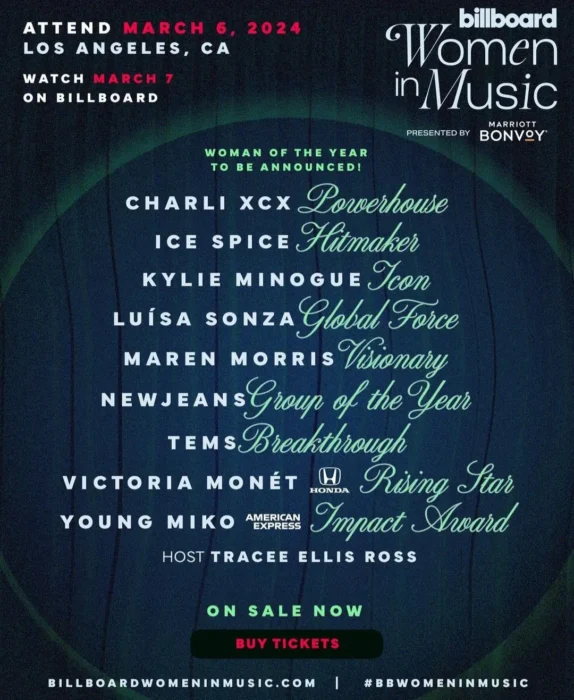 On the 2024 Billboard Women In Music Awards