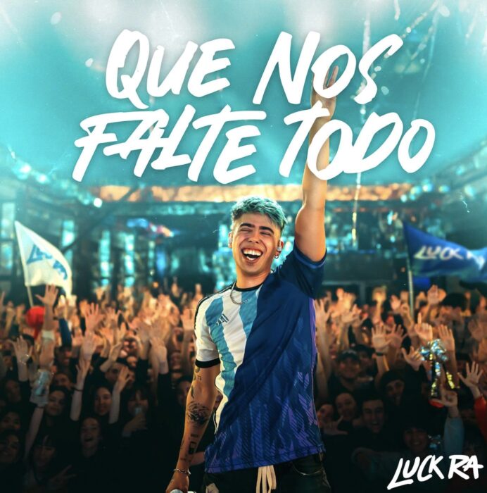 Luck Ra 'QUE NOS FALTE TODO' album cover art.