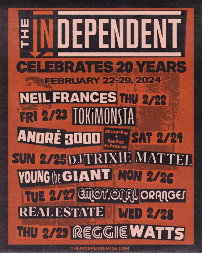 20th Anniversary of The Independent performance lineup