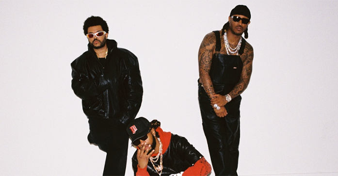 A photo of the Weeknd, Future & Metro Boomin. "We Still Don't Trust You" united the three artists for one of the biggest singles off the project of the same name. Their newly minted collaborative relationship prompted Metro to post this image, captioned with "the biggest three." Taken from @metroboomin