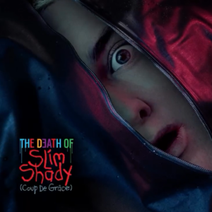 The cover for the latest Eminem album, 'The Death of Slim Shady.'